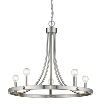 Acclaim Lighting Sawyer 5-Light Satin Nickel Chandelier in Satin Nickel IN11150SN