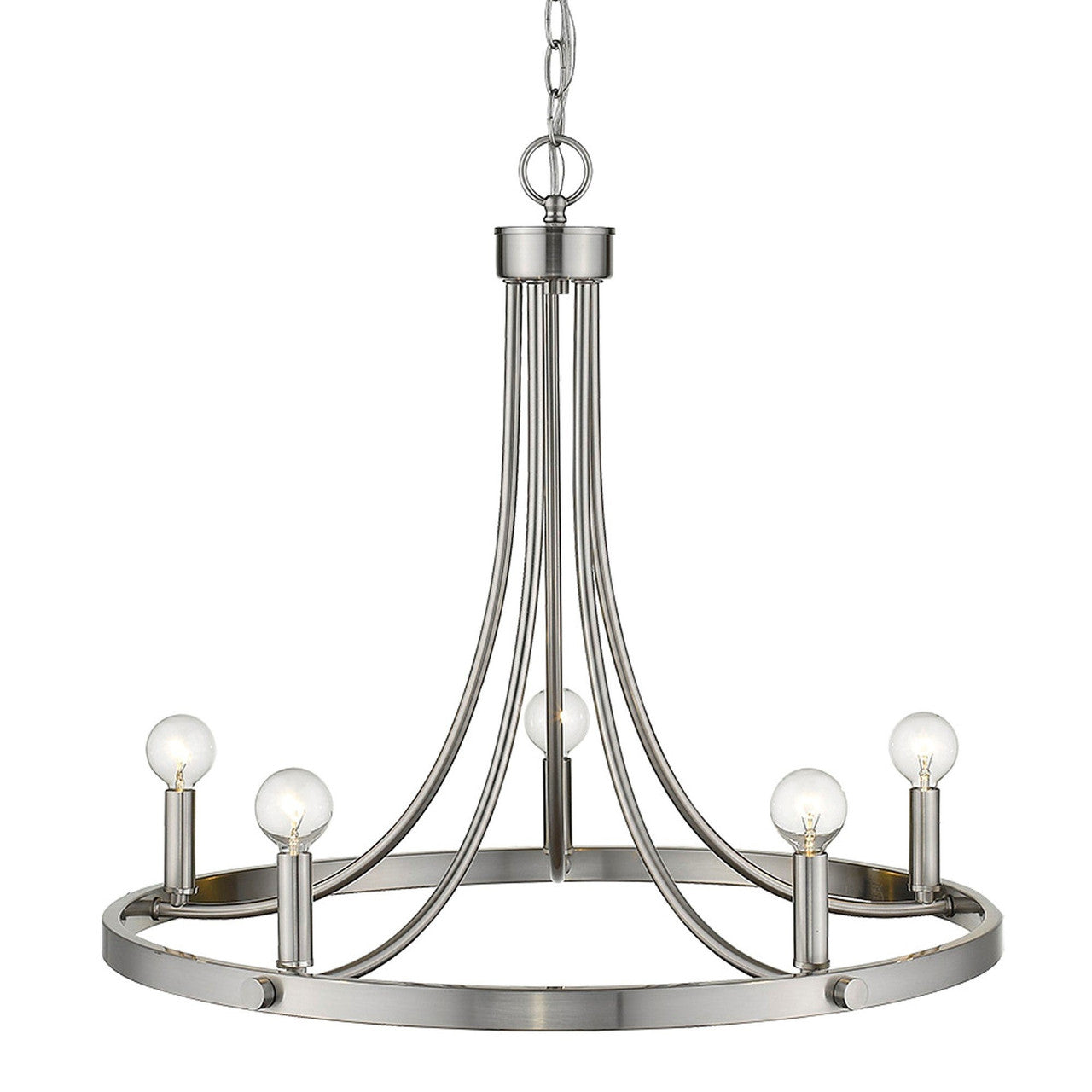 Acclaim Lighting Sawyer 5-Light Satin Nickel Chandelier in Satin Nickel IN11150SN