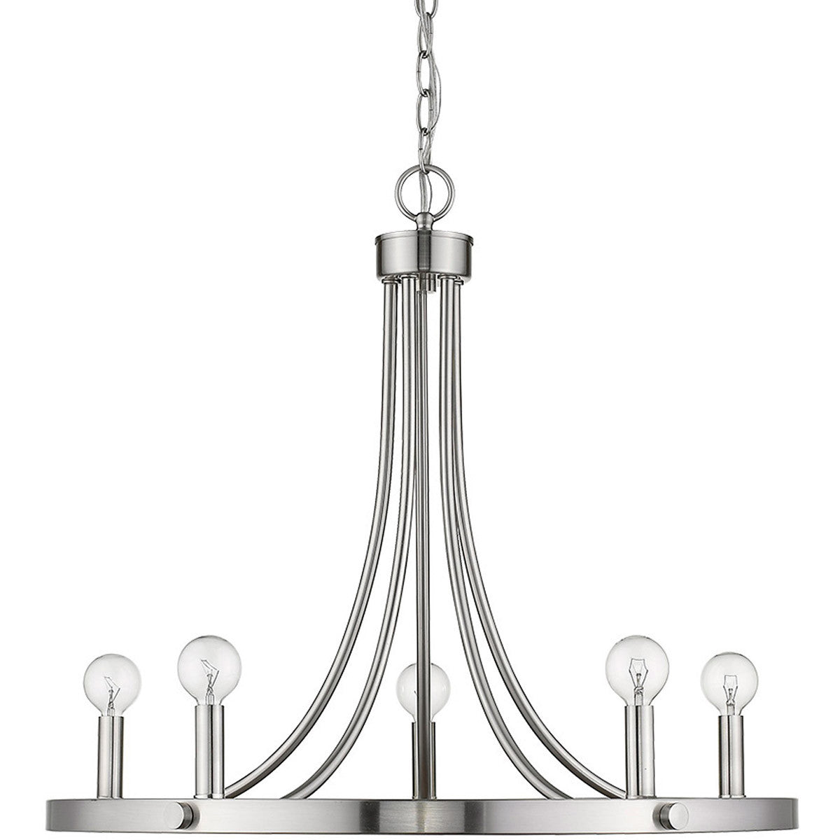 Acclaim Lighting Sawyer 5-Light Satin Nickel Chandelier in Satin Nickel IN11150SN