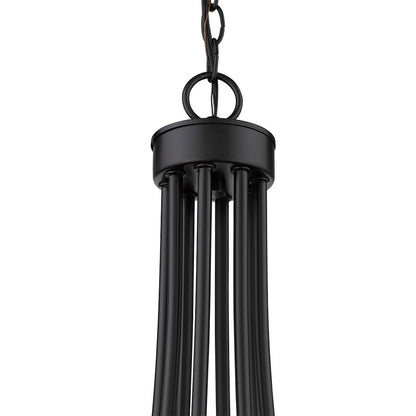 Acclaim Lighting Sawyer 8-Light Matte Black Chandelier in Matte Black IN11151BK