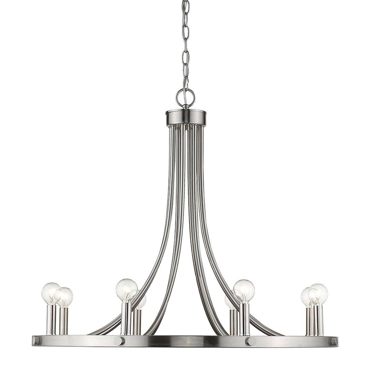 Acclaim Lighting Sawyer 8-Light Satin Nickel Chandelier in Satin Nickel IN11151SN