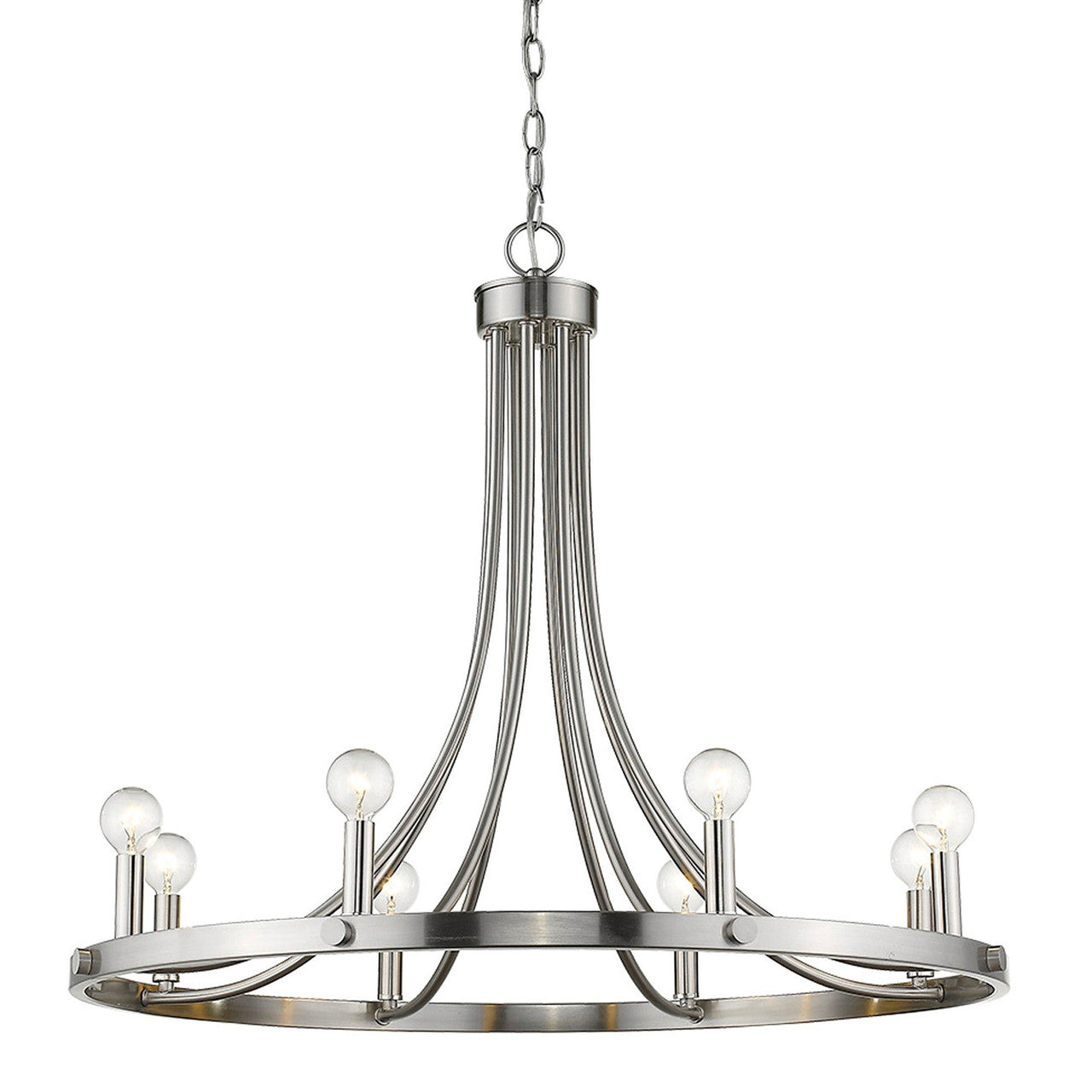 Acclaim Lighting Sawyer 8-Light Satin Nickel Chandelier in Satin Nickel IN11151SN