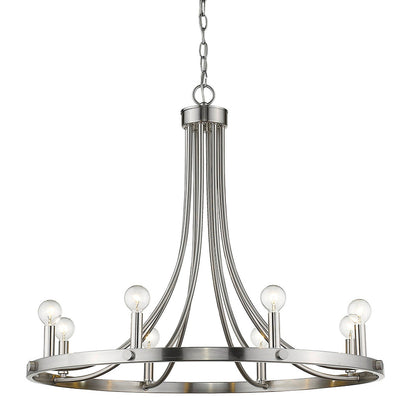 Acclaim Lighting Sawyer 8-Light Satin Nickel Chandelier in Satin Nickel IN11151SN