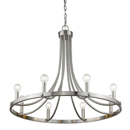 Acclaim Lighting Sawyer 8-Light Satin Nickel Chandelier in Satin Nickel IN11151SN