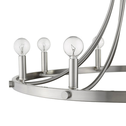 Acclaim Lighting Sawyer 8-Light Satin Nickel Chandelier in Satin Nickel IN11151SN