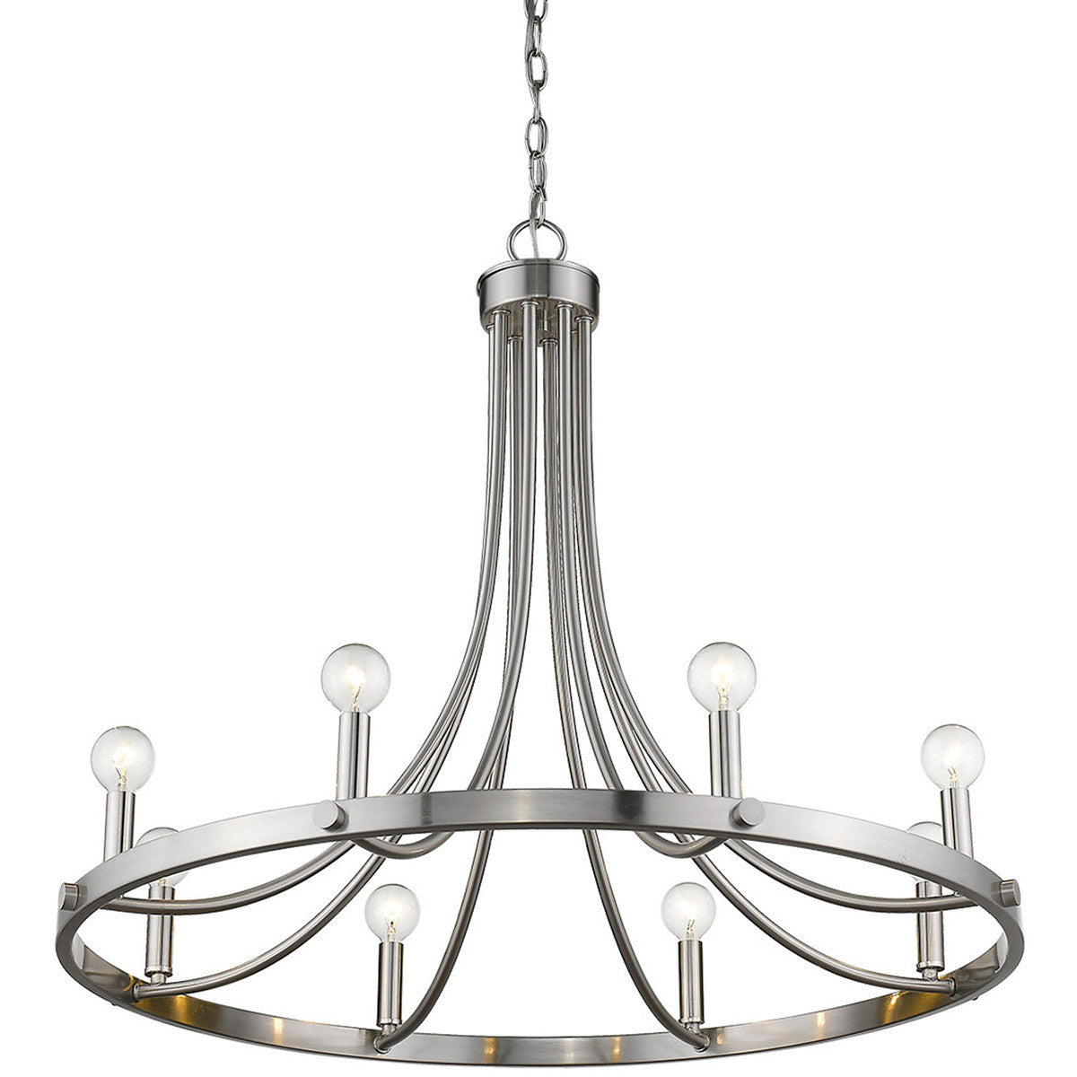 Acclaim Lighting Sawyer 8-Light Satin Nickel Chandelier in Satin Nickel IN11151SN