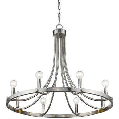 Acclaim Lighting Sawyer 8-Light Satin Nickel Chandelier in Satin Nickel IN11151SN