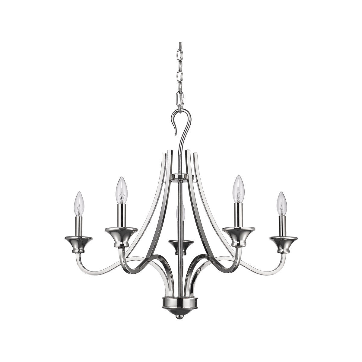 Acclaim Lighting Michelle 5-Light Polished Nickel Chandelier in Polished Nickel IN11255PN