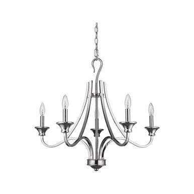 Acclaim Lighting Michelle 5-Light Polished Nickel Chandelier in Polished Nickel IN11255PN