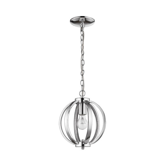 Acclaim Lighting Nevaeh 1-Light Chrome Globe Pendant With Crystal Accents in Chrome IN11335CH