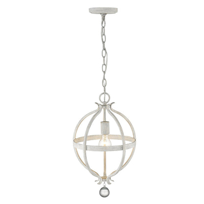 Acclaim Lighting Callie 1-Light Country White Pendant in Country White IN11340CW