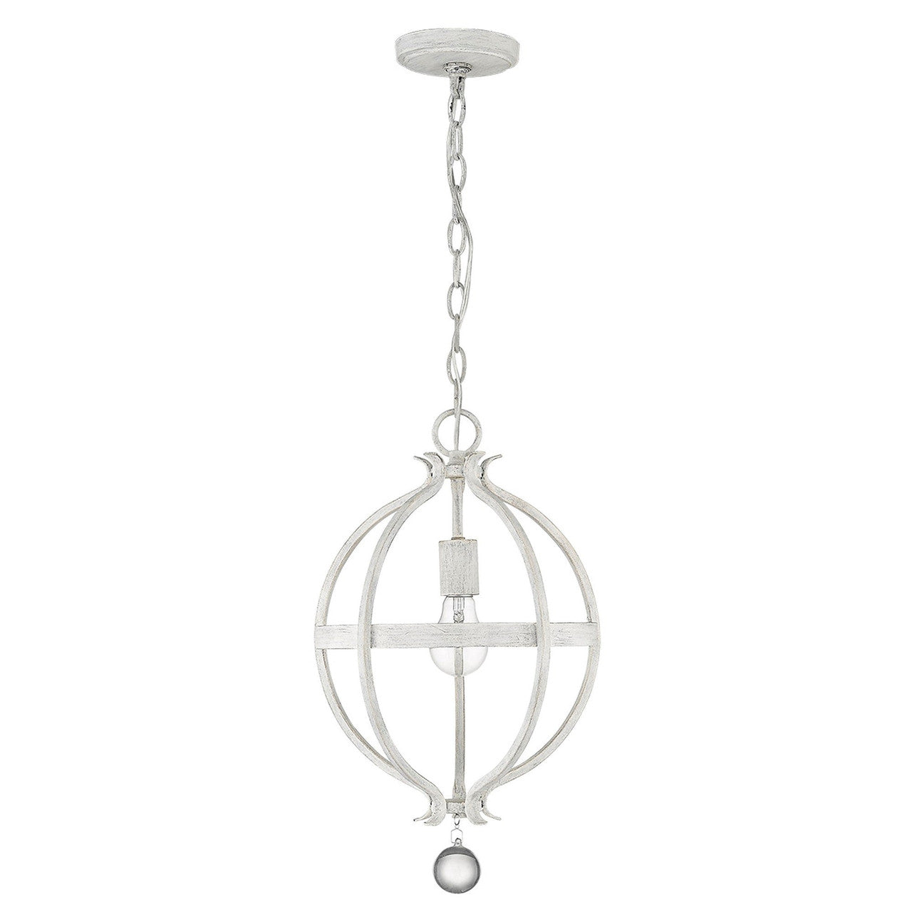 Acclaim Lighting Callie 1-Light Country White Pendant in Country White IN11340CW