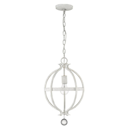 Acclaim Lighting Callie 1-Light Country White Pendant in Country White IN11340CW