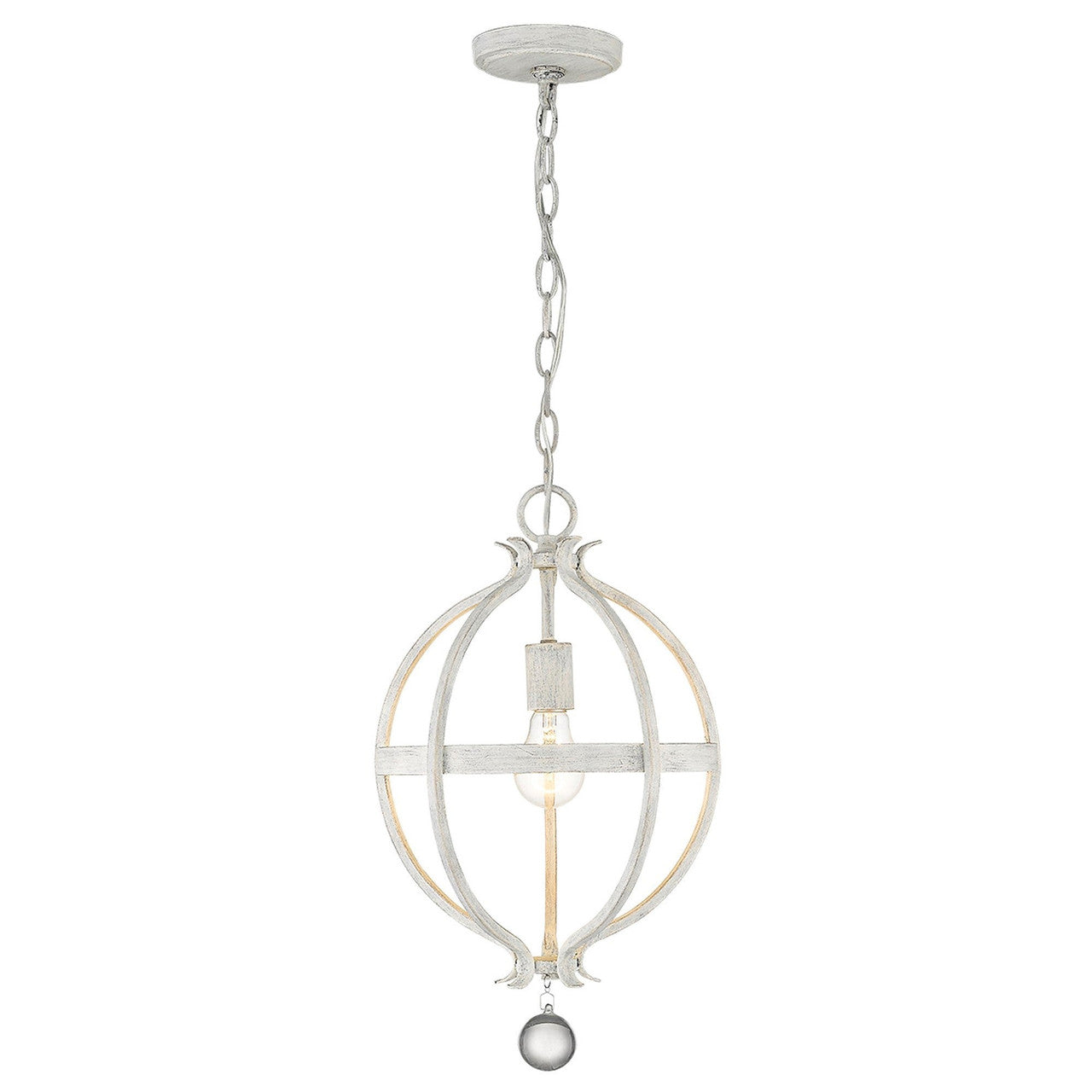 Acclaim Lighting Callie 1-Light Country White Pendant in Country White IN11340CW