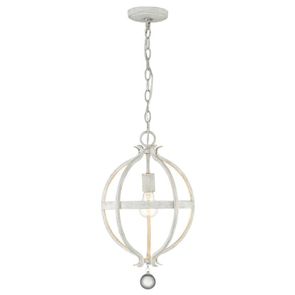 Acclaim Lighting Callie 1-Light Country White Pendant in Country White IN11340CW