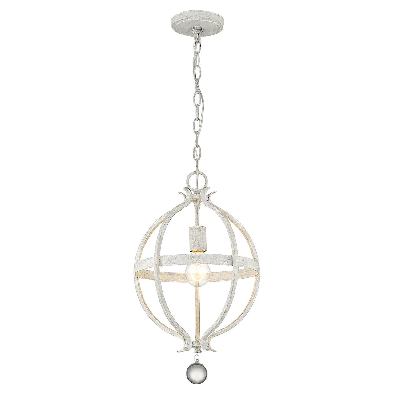 Acclaim Lighting Callie 1-Light Country White Pendant in Country White IN11340CW