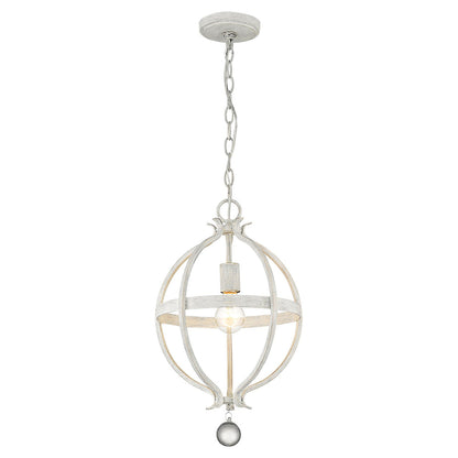 Acclaim Lighting Callie 1-Light Country White Pendant in Country White IN11340CW