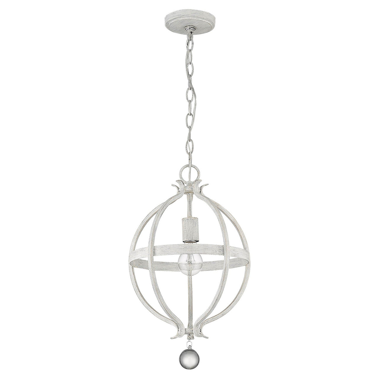 Acclaim Lighting Callie 1-Light Country White Pendant in Country White IN11340CW