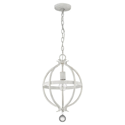 Acclaim Lighting Callie 1-Light Country White Pendant in Country White IN11340CW