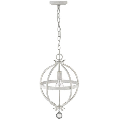 Acclaim Lighting Callie 1-Light Country White Pendant in Country White IN11340CW