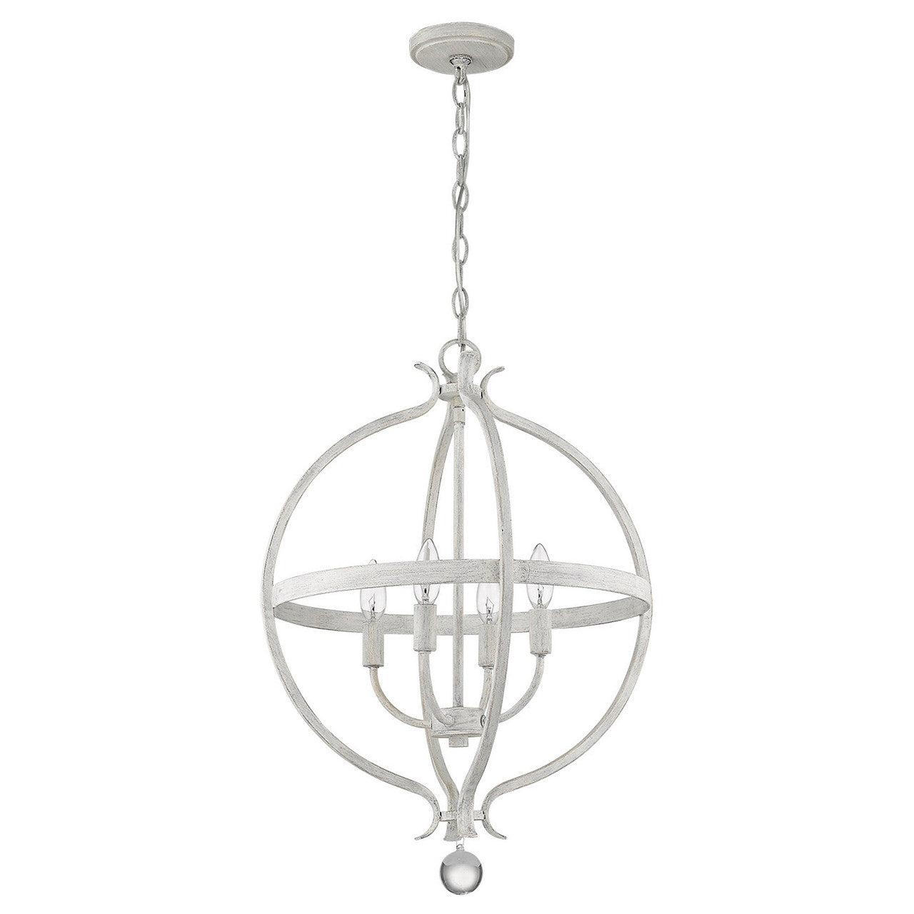 Acclaim Lighting Callie 4-Light Country White Pendant in Country White IN11341CW