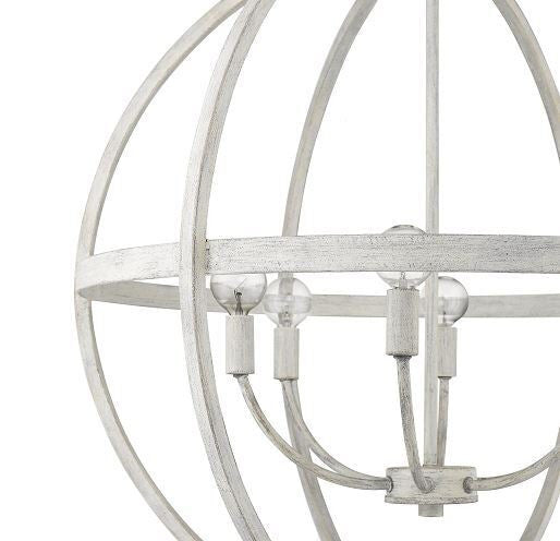 Acclaim Lighting Callie 6-Light Country White Pendant in Country White IN11342CW