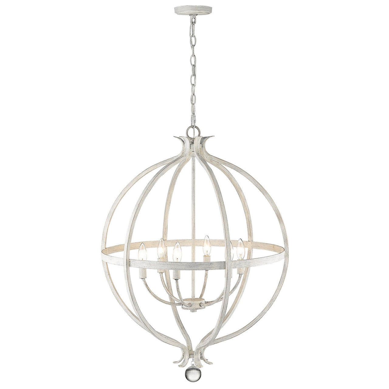 Acclaim Lighting Callie 6-Light Country White Pendant in Country White IN11342CW