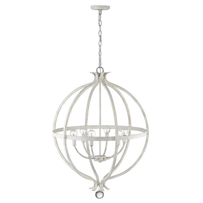 Acclaim Lighting Callie 6-Light Country White Pendant in Country White IN11342CW