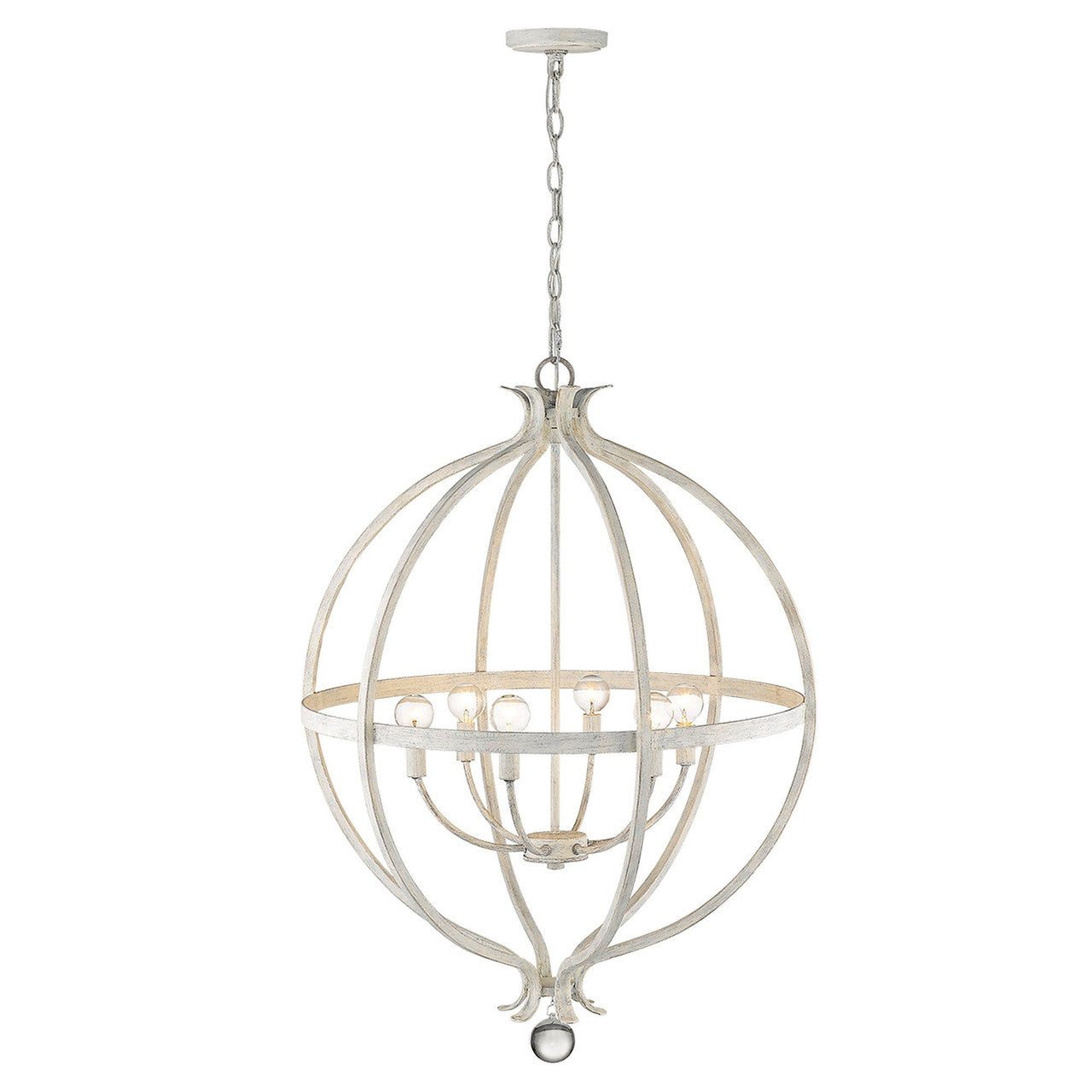 Acclaim Lighting Callie 6-Light Country White Pendant in Country White IN11342CW