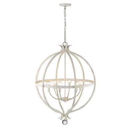 Acclaim Lighting Callie 6-Light Country White Pendant in Country White IN11342CW