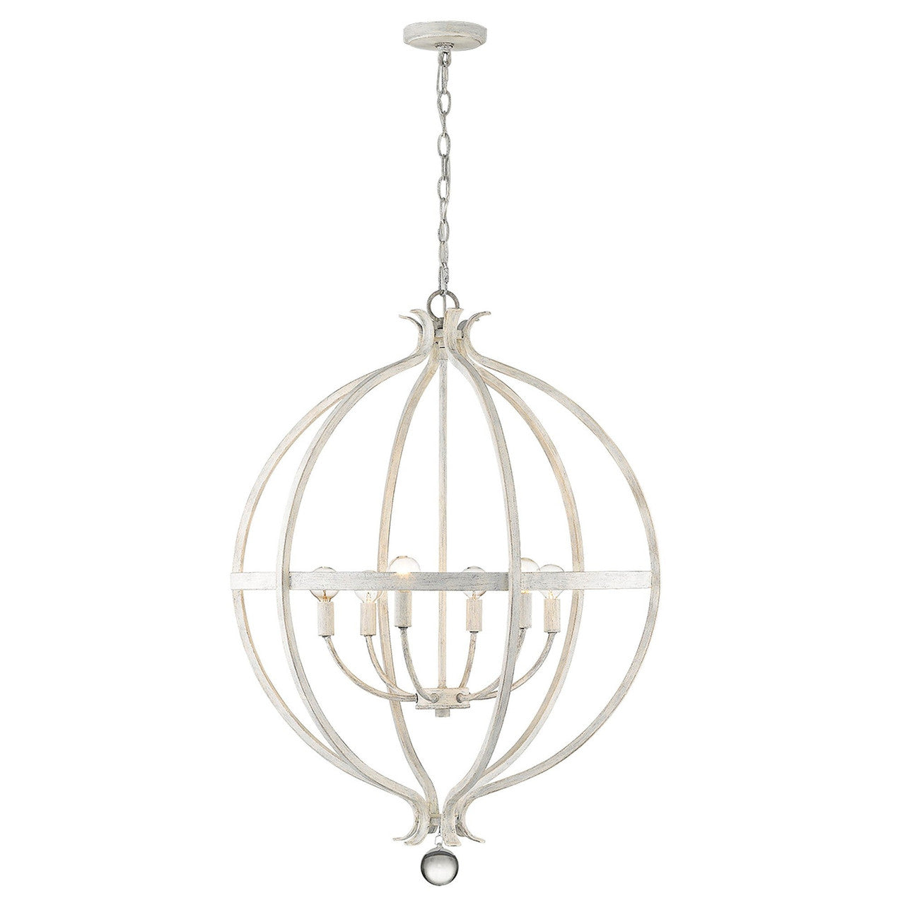 Acclaim Lighting Callie 6-Light Country White Pendant in Country White IN11342CW