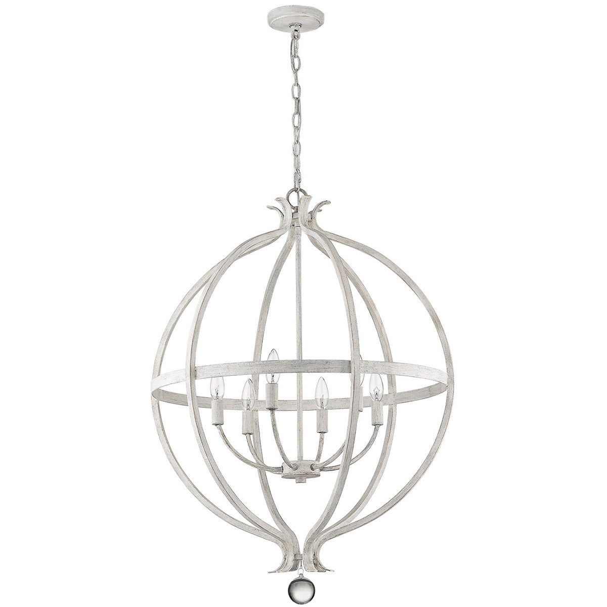 Acclaim Lighting Callie 6-Light Country White Pendant in Country White IN11342CW