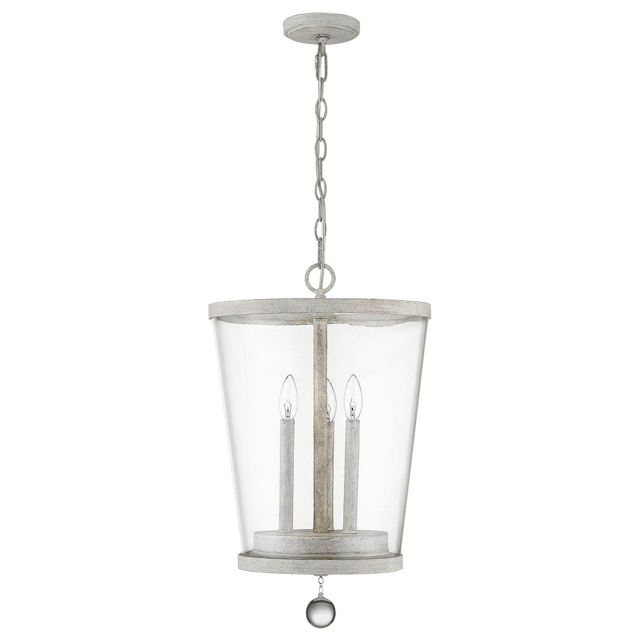 Acclaim Lighting Callie 3-Light Country White Foyer Pendant in Country White IN11343CW