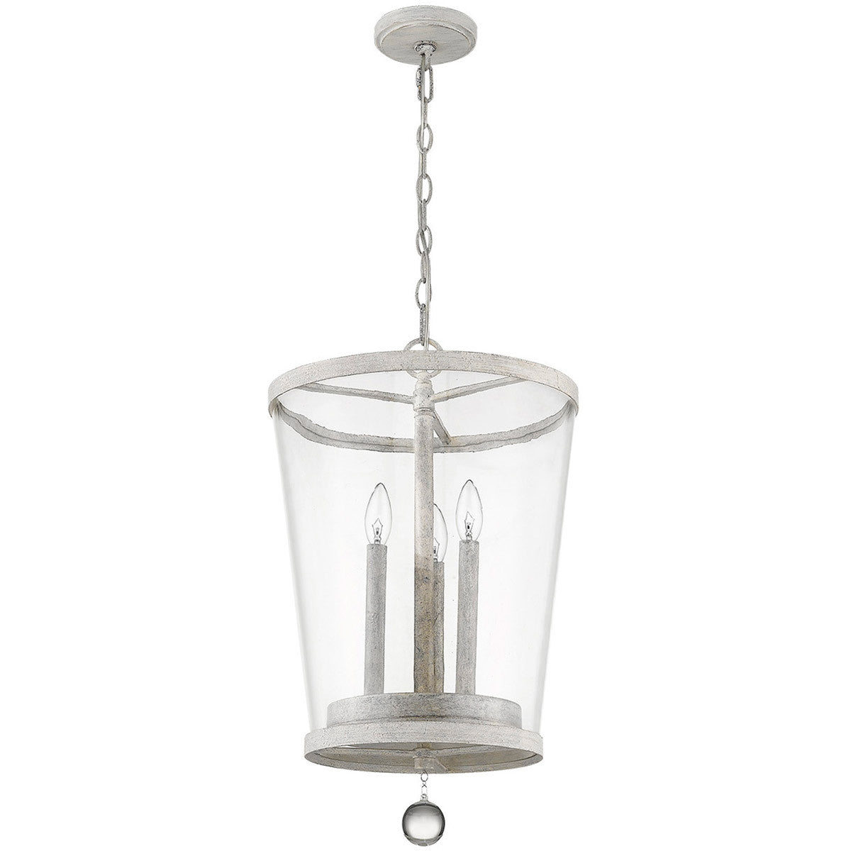 Acclaim Lighting Callie 3-Light Country White Foyer Pendant in Country White IN11343CW