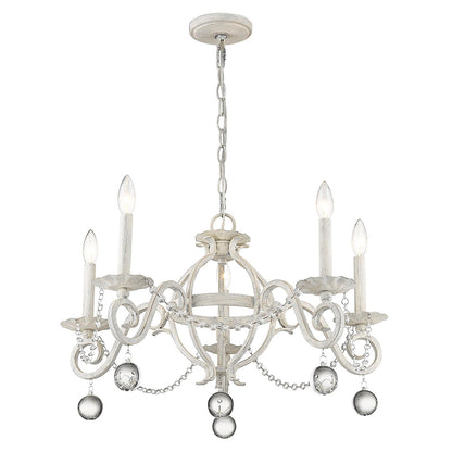 Acclaim Lighting Callie 5-Light Country White Chandelier in Country White IN11344CW