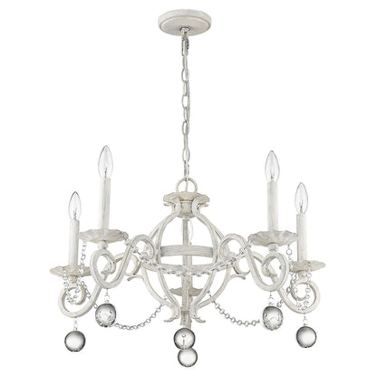 Acclaim Lighting Callie 5-Light Country White Chandelier in Country White IN11344CW