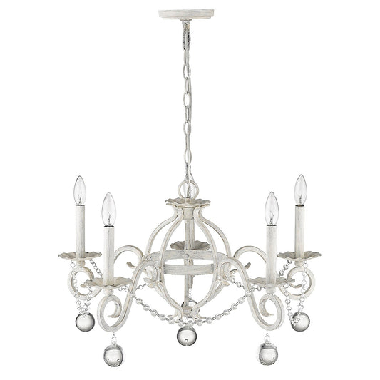 Acclaim Lighting Callie 5-Light Country White Chandelier in Country White IN11344CW