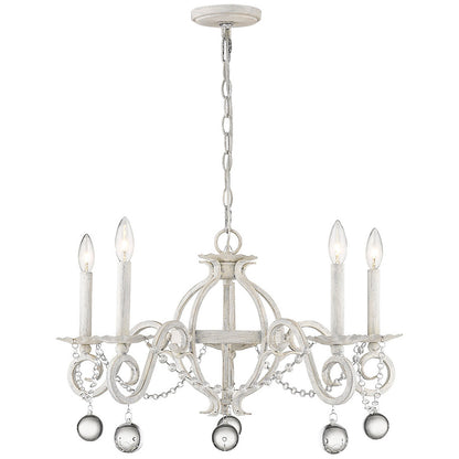 Acclaim Lighting Callie 5-Light Country White Chandelier in Country White IN11344CW