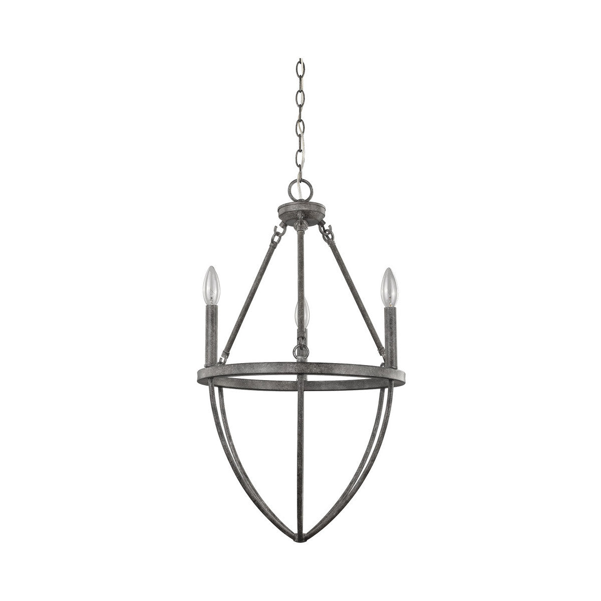 Acclaim Lighting Harlow 3-Light Ash Chandelier in Ash IN11390ASH