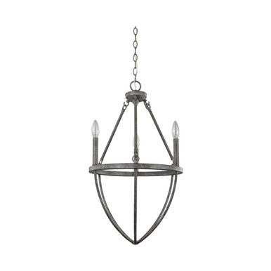 Acclaim Lighting Harlow 3-Light Ash Chandelier in Ash IN11390ASH