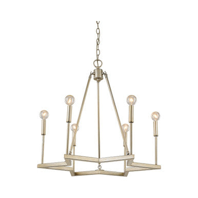 Acclaim Lighting Reagan 6-Light Washed Gold Chandelier in Washed Gold IN11395WG