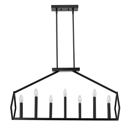 Acclaim Lighting Luca 14-Light Matte Black Island Pendant in Matte Black IN20010BK