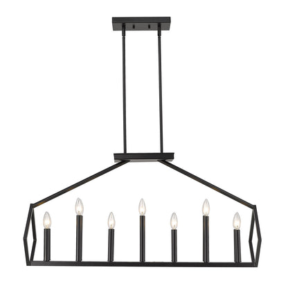 Acclaim Lighting Luca 14-Light Matte Black Island Pendant in Matte Black IN20010BK