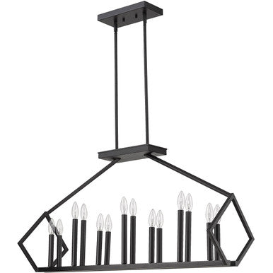 Acclaim Lighting Luca 14-Light Matte Black Island Pendant in Matte Black IN20010BK