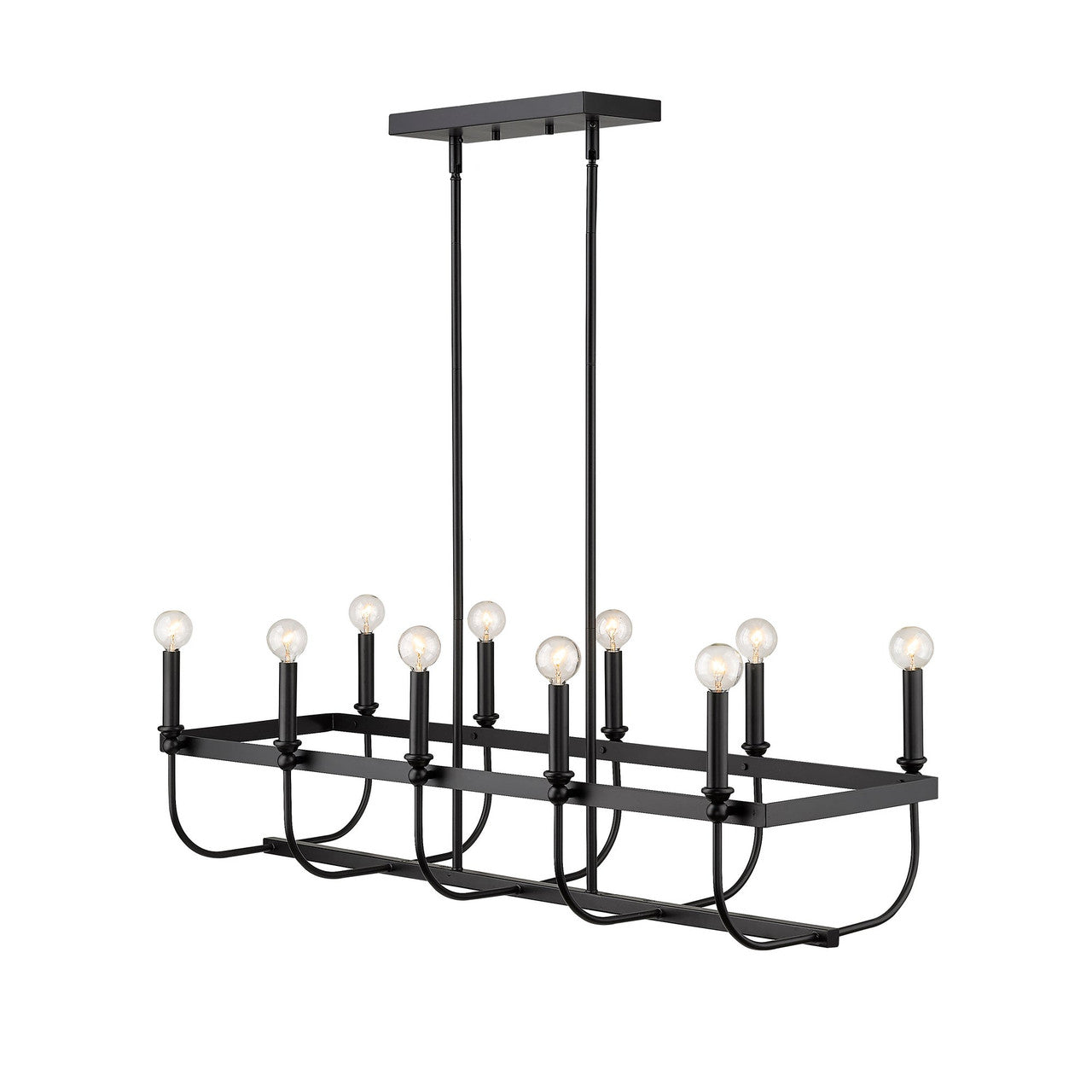 Acclaim Lighting Beckett 10-Light Matte Black Island Pendant in Matte Black IN20031BK