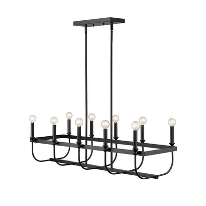 Acclaim Lighting Beckett 10-Light Matte Black Island Pendant in Matte Black IN20031BK