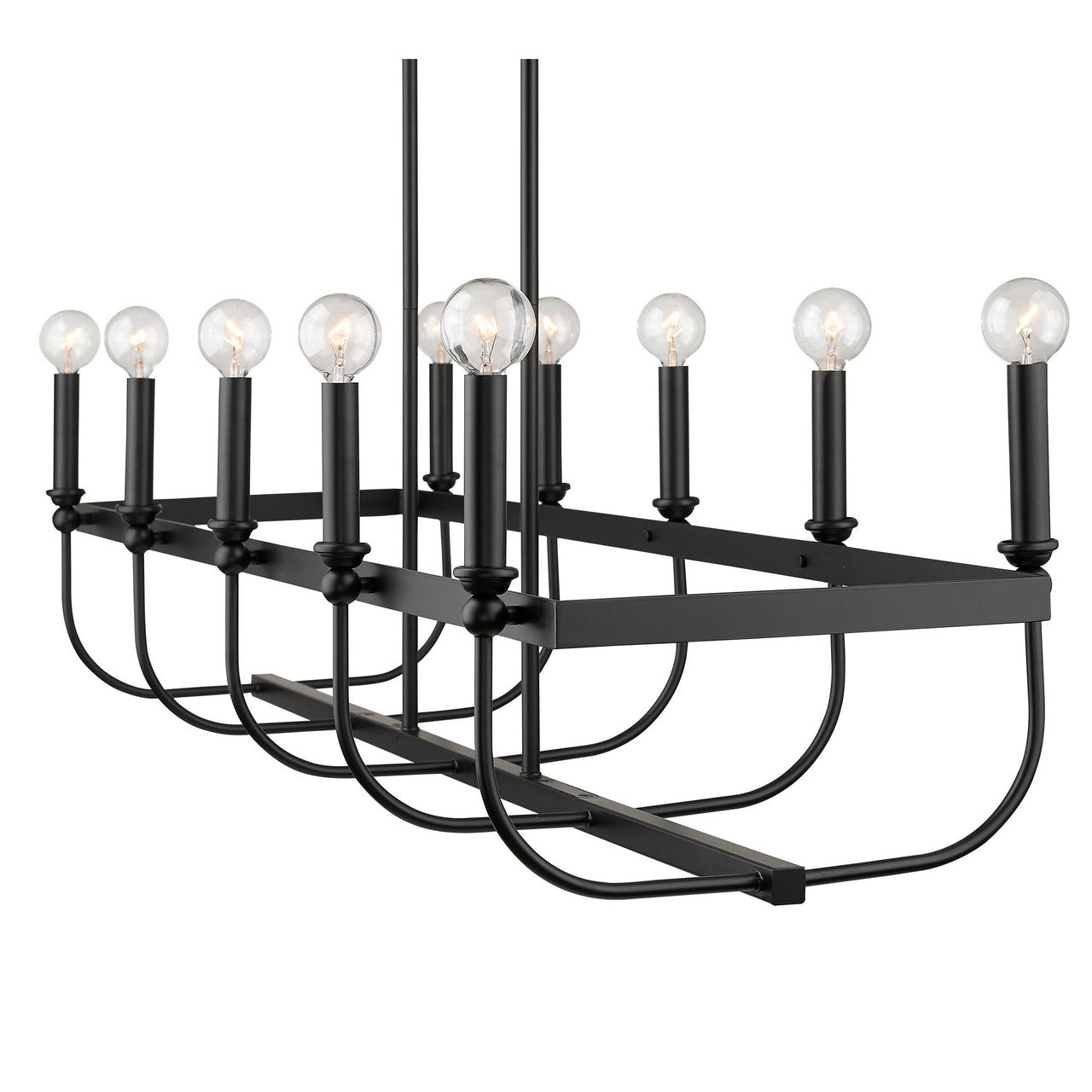 Acclaim Lighting Beckett 10-Light Matte Black Island Pendant in Matte Black IN20031BK