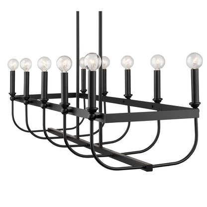 Acclaim Lighting Beckett 10-Light Matte Black Island Pendant in Matte Black IN20031BK