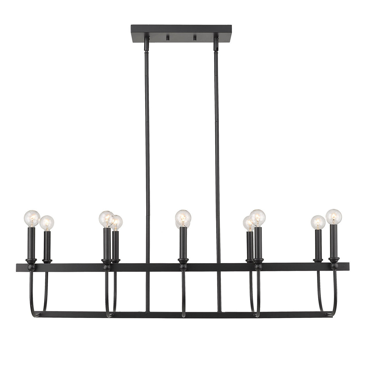 Acclaim Lighting Beckett 10-Light Matte Black Island Pendant in Matte Black IN20031BK