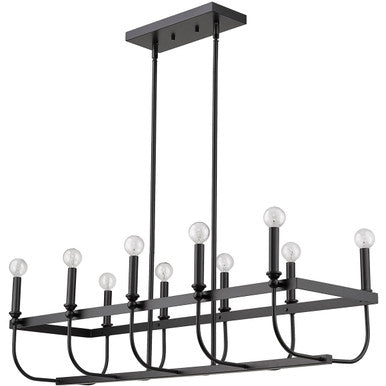 Acclaim Lighting Beckett 10-Light Matte Black Island Pendant in Matte Black IN20031BK